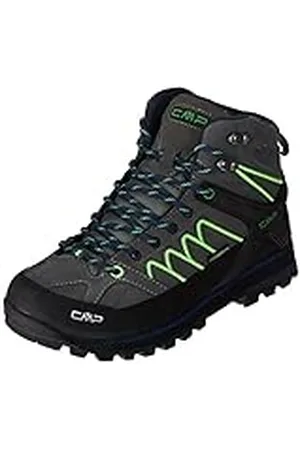 CMP Moon Mid trekking shoe wp herr promenadsko Mid-top ,Grå verde fluo, 47 EU