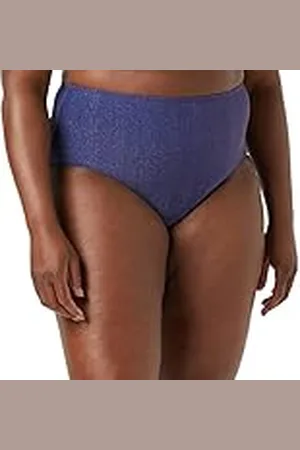 Sans Complexe Bikiniunderdel med hög midja för kvinnor, Bleu Sodalit, 38/40