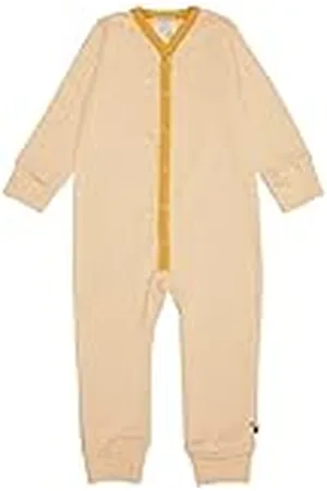 loud + proud Unisex baby finribba, ekologisk bomull och GOTS certifierad sovoverall, , 50/56 cm