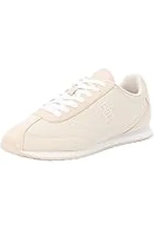 Tommy Hilfiger Dam TH Heritage Runner LTHR (FW0FW08114) låg-topp sneakers, beige (Classic Beige), 3,5 UK, , 36 EU