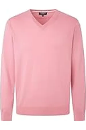 Hackett Herr bomull kashmir V-hals stickade kläder, , S