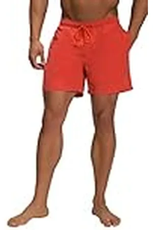 JP 1880 Herr Jay-PI badshorts, strandkläder, elastisk linning, vintage look badbyxor, ljusorange, 7XL, , 7XL