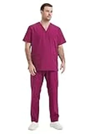 MISEMIYA Unisex blus uniformer set - medicinsk uniform med topp och byxor - Ref.6801-6802, , L