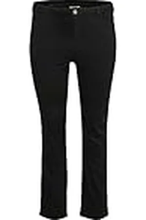 Kaffe Plus-size damjeans hög midja raka ben smal passform, , 48/Stor