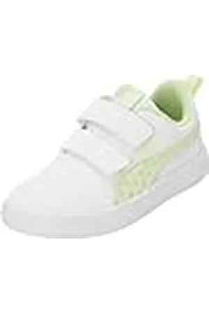 PUMA COURTFLEX V3 Dotty V PS Sneakers, White-Cool Gymnastik, 21 EU, Vit Cool Gurka, 21 EU