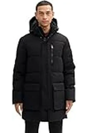 TOM TAILOR Herr 1043659 Parka, 2999-svart, XXL, , XXL