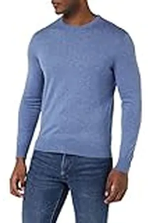 Hackett Herrtröja bomull kashmir crew pullover tröja, , 3XL