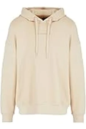 Armani Exchange Herr modal bomull debossed logo tröja huvtröja, beige, M, , M