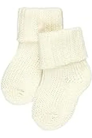 Falke Unisex Baby Flausch strumpor andningsbara klimatreglerande luktneutraliserande ull tjock varm ribbad extra mjuk mot huden omvänd manschetter enkel 1 par, , 12-18 Months