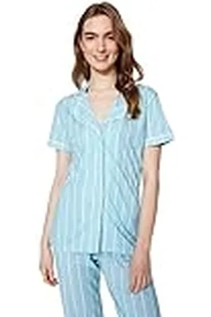 Trendyol Damer tryckt kortärmad lounge/hem avslappnat pyjamas-set, , S