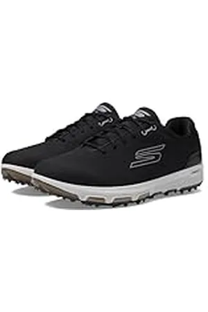 Skechers Män Pro 6 vattentäta golfskor sneakers, svart/grå, utan spikar, 41,5 EU, , 41.5 EU