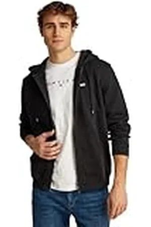 Tommy Hilfiger Herr TJM REG S FLAG ZIP THRU DM0DM20743BDS007 dragkedja genom huvtröja, , XXXL, , 3XL stor