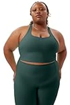 GIRLFRIEND COLLECTIVE Rib Paloma Sports Bra, Classic Women’s Rib Sports Bra, Racerback, Full Cover, Without Underwire and padding, For Yoga, Wellness, Jogging, Sizes XXS-6XL