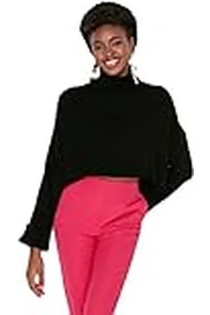 Trendyol Dam polokrage vanlig vanlig tröja sweatshirt, , S