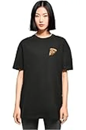 Merchcode Dam-t-shirt, dam, pizza comic, pojkvän te, överdimensionerad passform, bomull, 100 percent, 3XL, , 3XL