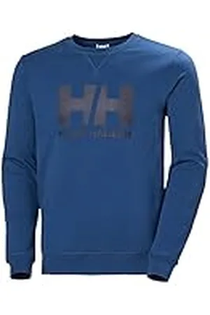 Helly Hansen Herr HH Logo Crew Sweatshirt, 606 Deep Fjord, S