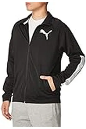 PUMA Kontrastjacka för män, Svart/vit, L