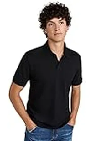 HUGO BOSS Hugo Pallas kortärmad pikétröja för män, , XXL