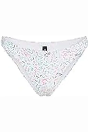 Karl Lagerfeld Geometriska högben bikiniunderdelar, geometriska AOP vita, S, , S