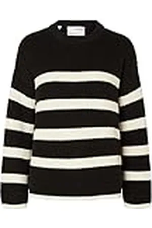 SELECTED Slfbloomie Ls stickad rund hals noos jumper, , S