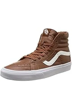 Vans Sneakers Sk8-Hi Ny utgåva, unisex för vuxna, brun – brun (premium läder – sköldpaddsskal) – storlek: 37, , 37 EU