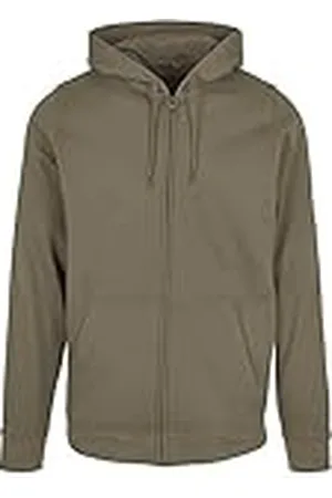Build Your Brand Huvtröja för män, basic dragkedja, hoodie, klassisk huvtröja för män med dragkedja, , XS