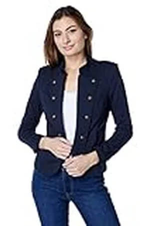 Tommy Hilfiger Klassisk damjacka med öppen front och band, Sky Captain, XS