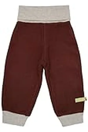 loud + proud Unisex barn ullfleece, GOTS certifierade fritidsbyxor, , 74-80