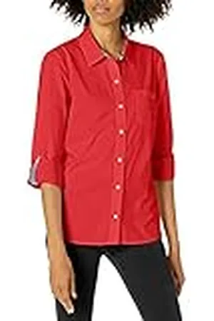 Tommy Hilfiger Kvinnors Roll Tab Button Down-skjorta, , L