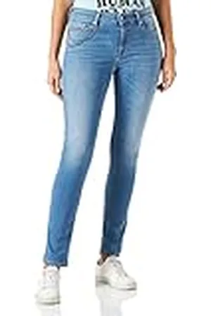 Replay Damer Luzien Rose etikett jeans, , 26W x 28L