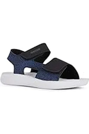 Geox J LIGHTFLOPPY Sandal, svart/ROYAL, , 38 EU