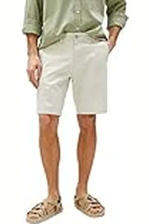 Koton Herr linne Blend Bermuda med knappficka detaljerade shorts, , 44 SE