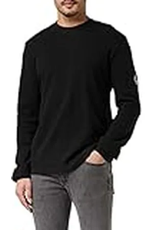 Calvin Klein Herr L/S stickade toppar, Svart (k svart), XS