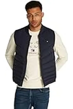 Tommy Hilfiger Herr MIX QUILT VEST MW0MW37680 väst, blå, XS, , XS