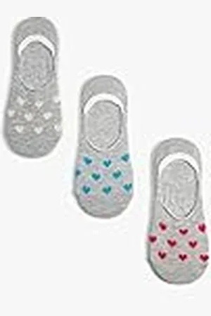 Koton Women Heart 3-pack osynliga strumpor set flerfärgad, , One Size