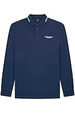 Hackett Herr AM Tipped LS pikétröja, XS, , XS