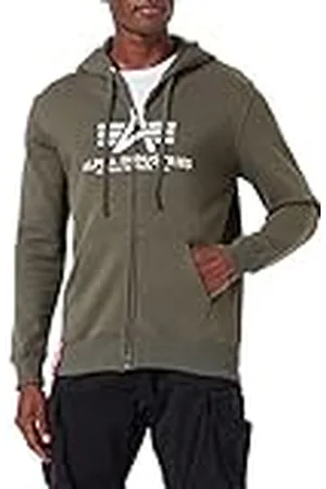 Alpha Industries Herr enkel tröja med dragkedja, , XS