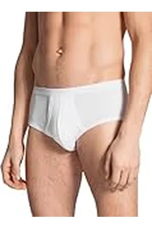 Calida Midislip Twisted Cotton boxershorts för män, (Weiss 001), S