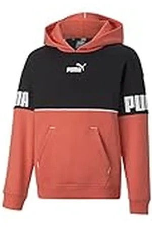 PUMA Power Colorblock huvtröja för flickor Fl G Sweat, , 110 cm