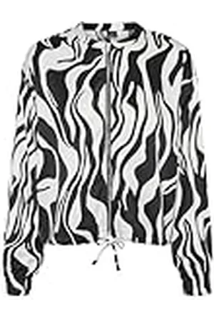 VERO MODA VMMERLE LS Bomber WVN GA bomberjacka, svart/AOP:Sui, M, , M
