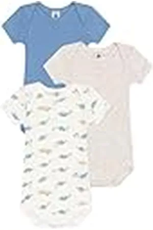 Petit Bateau Noi Body med kort ärm (3-pack) unisex barn, , 24 M�nader