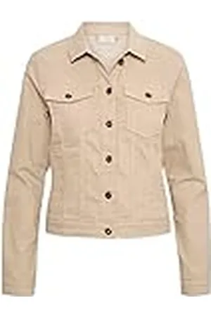 Kaffe Dam casual långärmad vanlig passform KAzelina denim jacka dam, , 32