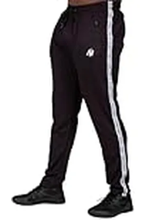Gorilla Wear Reydon Mesh Pants 2.0 – – joggingbyxor joggingbyxor med dragkedja för sport vardag fritid löpning jogging av polyester med logotyp bekvämt andas träningsträning