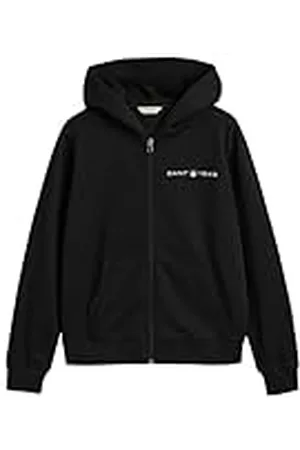 GANT REG tryckt grafisk dragkedja huva, , L