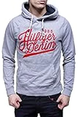 Tommy Hilfiger Hjälpreda för män Hd stickad L/S huvtröja