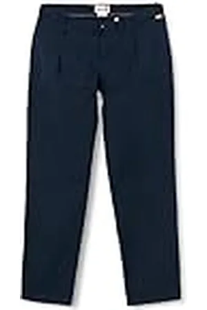 Timberland Cotton Linen Pant Color Dark Sapphire Storlek 32 34 för Män, , 32W / 34L