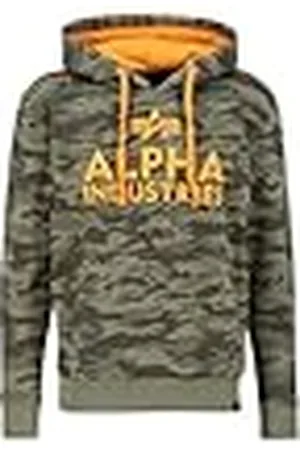Alpha Industries Foam Print Hoody Camo för män, , L