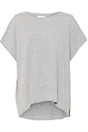Part Two Kvinnors Waistcoat breda axlar Crew Neck Loose Fit stickad topp, , XL