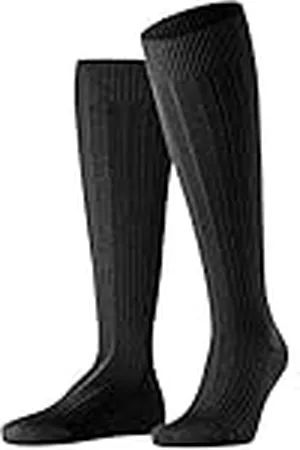 Falke Herr Teppich Im Schuh Långa ventilerande strumpor klimatreglering anti-lukt ull tjock ribbning varma sulor hållbara bollar platt tåsöm 1 par, , 39/40 EU