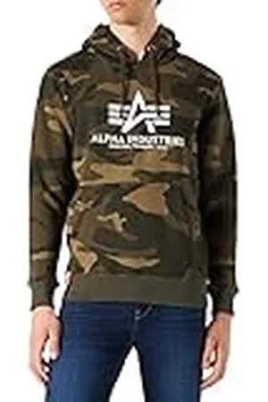 Alpha Industries Basic Hoody Camo Huvtröja för män